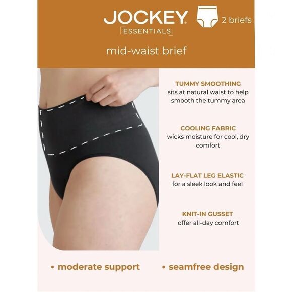 Seamfree Brief Panties Cooling Shapewear Body Slimming Underwear 2-Pack Size XXL - Picture 7 of 7